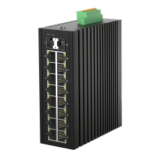 NIKOMAX GL-SW-G207-16P2ST-I Управляемый промышленный L2 коммутатор 16*10/100/1000Мбит/с PoE (af/at)